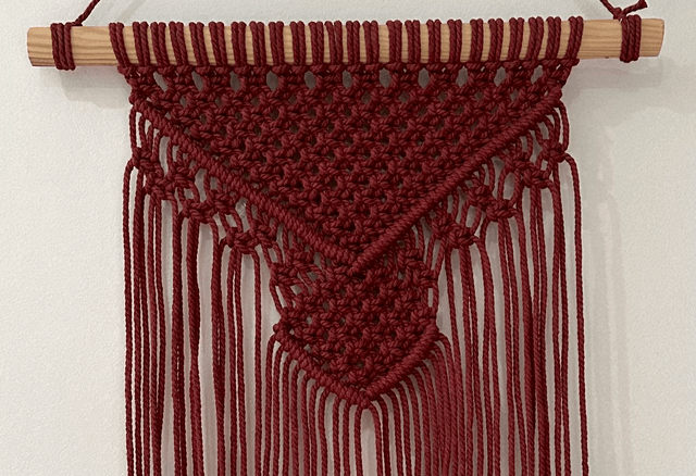 Macramé - Tenture murale ESMÉE - TERRACOTTA