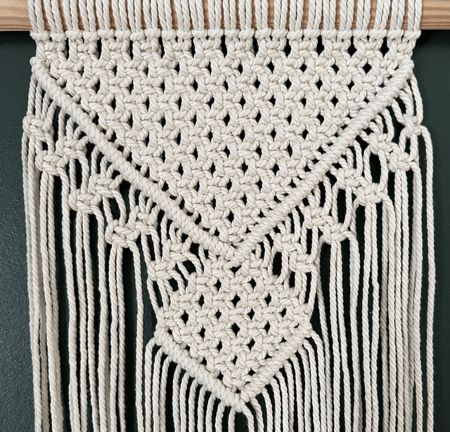 Macramé - Tenture murale ESMÉE - ECRU