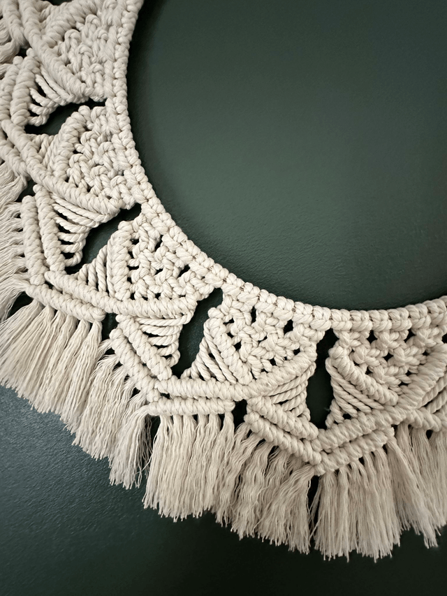 Macramé - Couronne EVA - ECRU